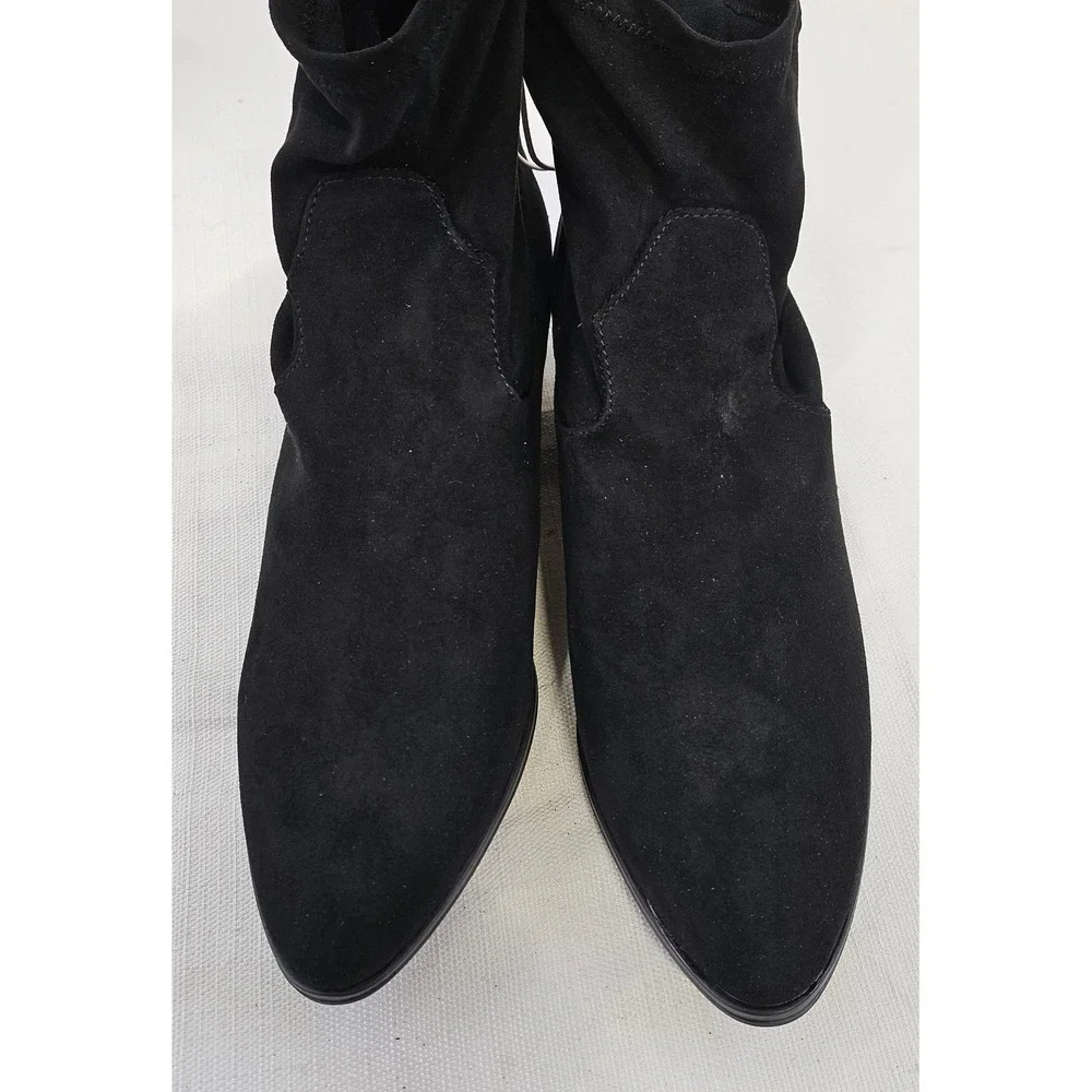 Universal Thread Loraine Ankle Boots Black Womens Size 10 Pointed Toe Block Heel
